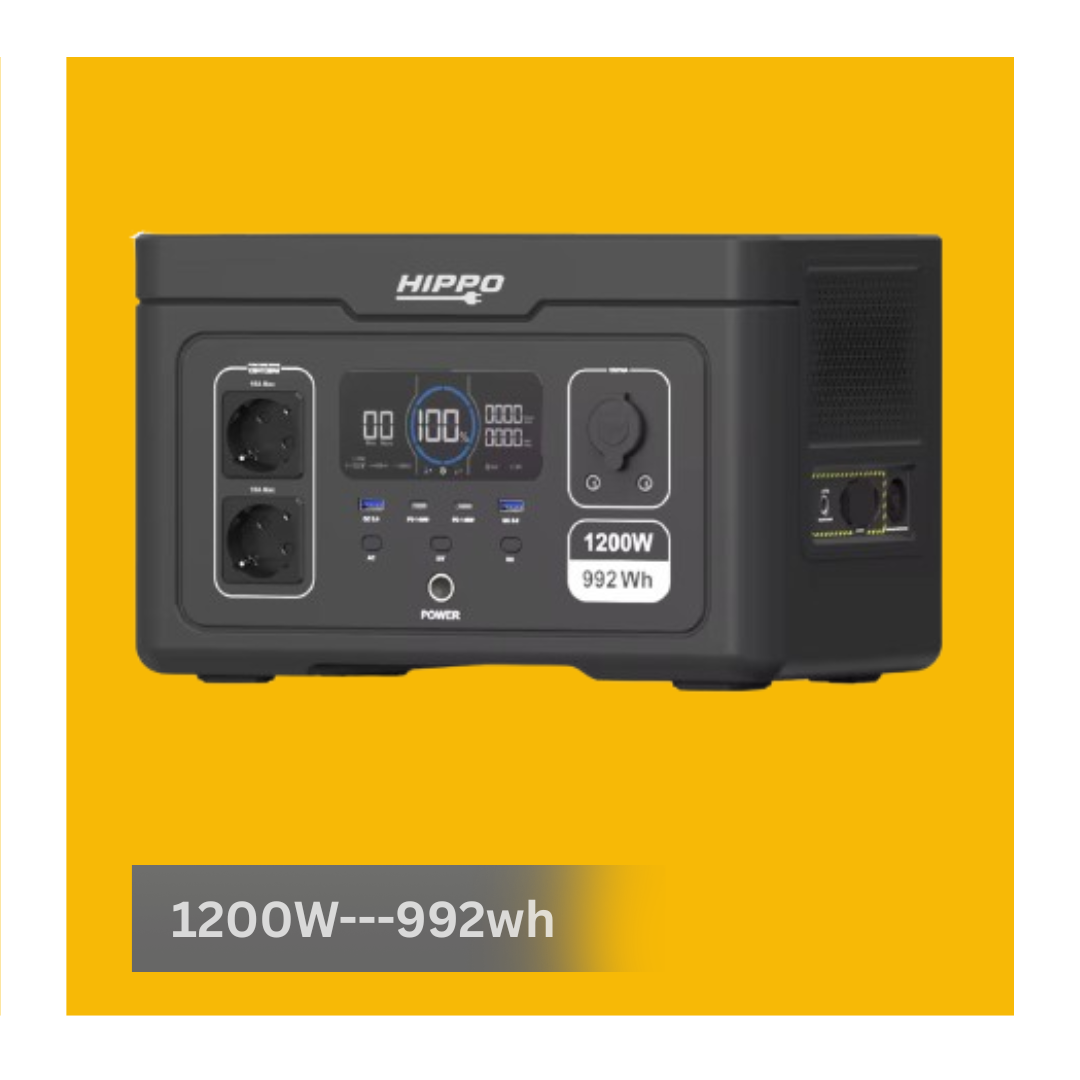 Hippo 1200W 992Wh portable power station